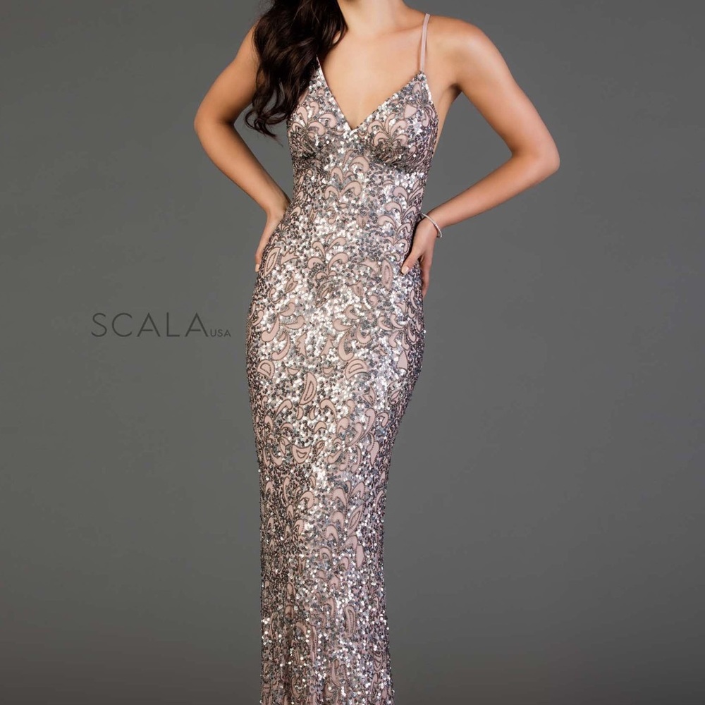 Backless Scala prom dress